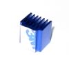 radiator aluminiowy samoprzylepny 15x15x13 mm - niebieski