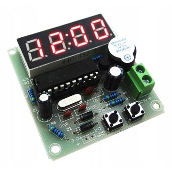 DIY - zegar elektr. - AT89C2051 - wyśw. 16 x 41 mm