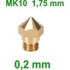 dysza drukarki MK10, 0,2/M7 - filament 1,75mm