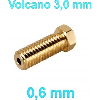 dysza drukarki Volcano- 0,6/6mm - filament 3.0mm