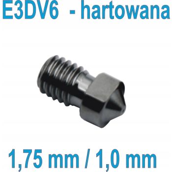 dysza drukarki E3DV6, HARTOWANA 1,0 mm fil 1,75mm.