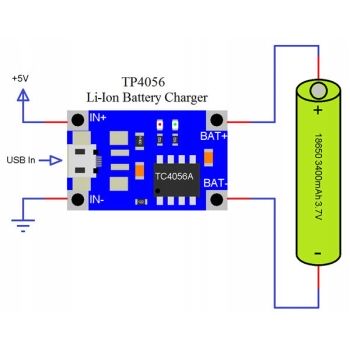 moduł TP4056 przetwornica napięcia - ŁADOWARKA USB-C